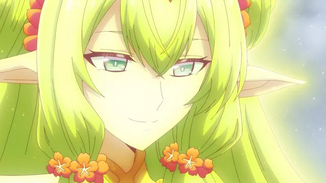 Nana Mizuki da voz a Yggdrasil, el espíritu del Árbol del Mundo, en The World's Strongest Witch