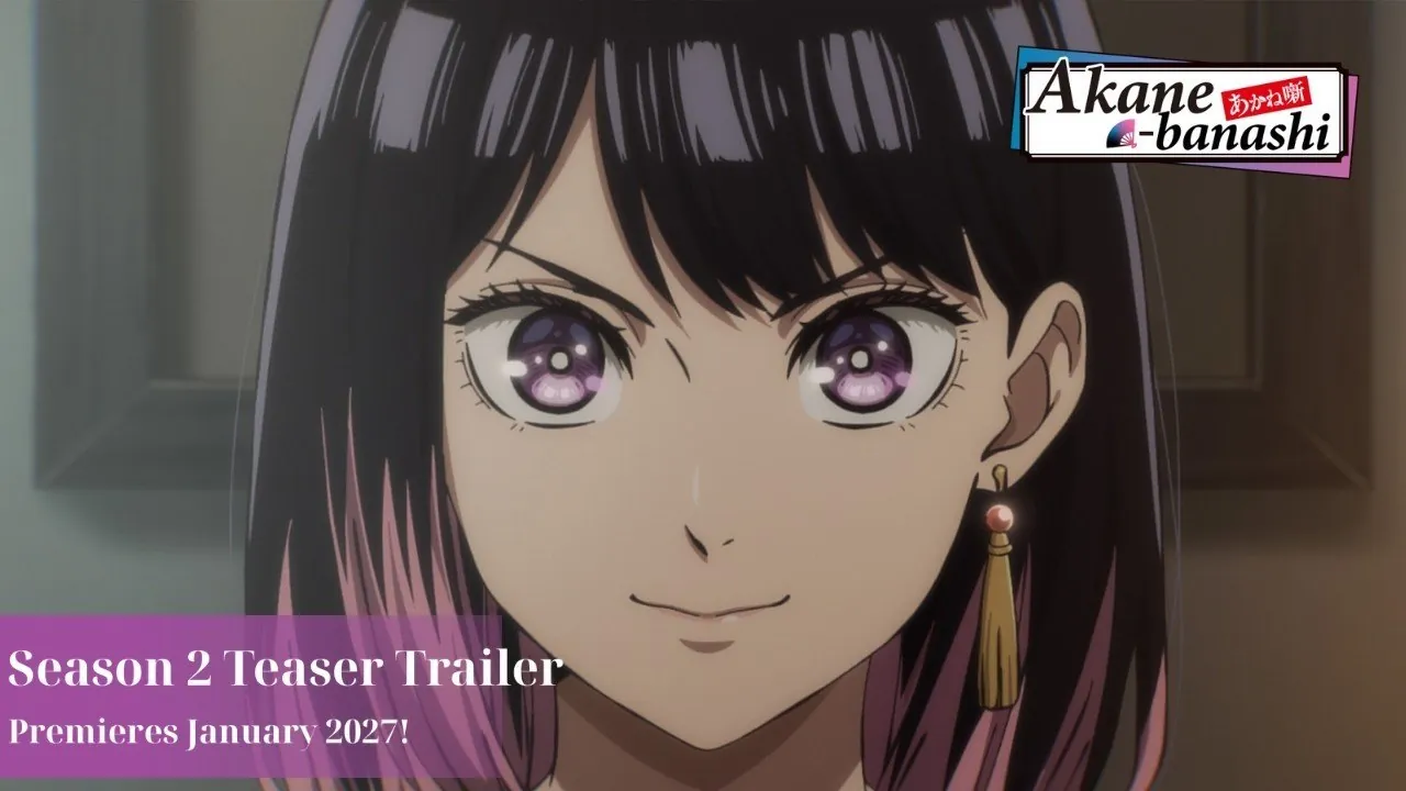 Imagen del teaser tráiler de la segunda temporada de Akane-banashi