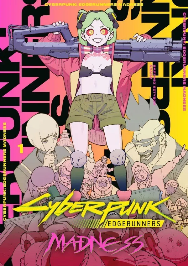 Portada del manga Cyberpunk: Edgerunners Madness, precuela de la serie