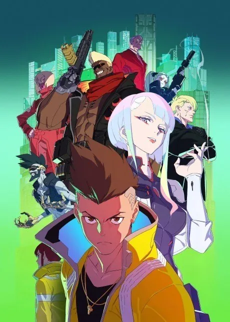 Póster del anime original Cyberpunk: Edgerunners
