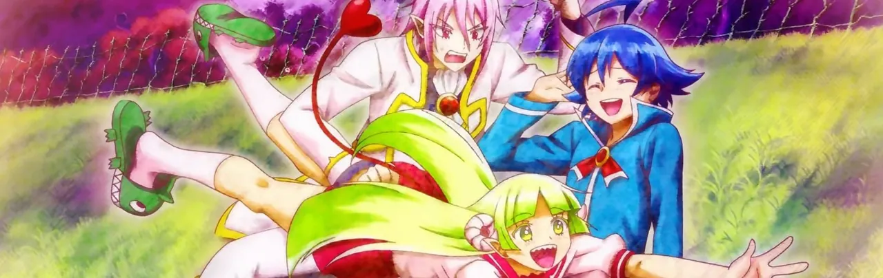 Iruma, Alice y Clara en una imagen de Welcome to Demon School! Iruma-kun