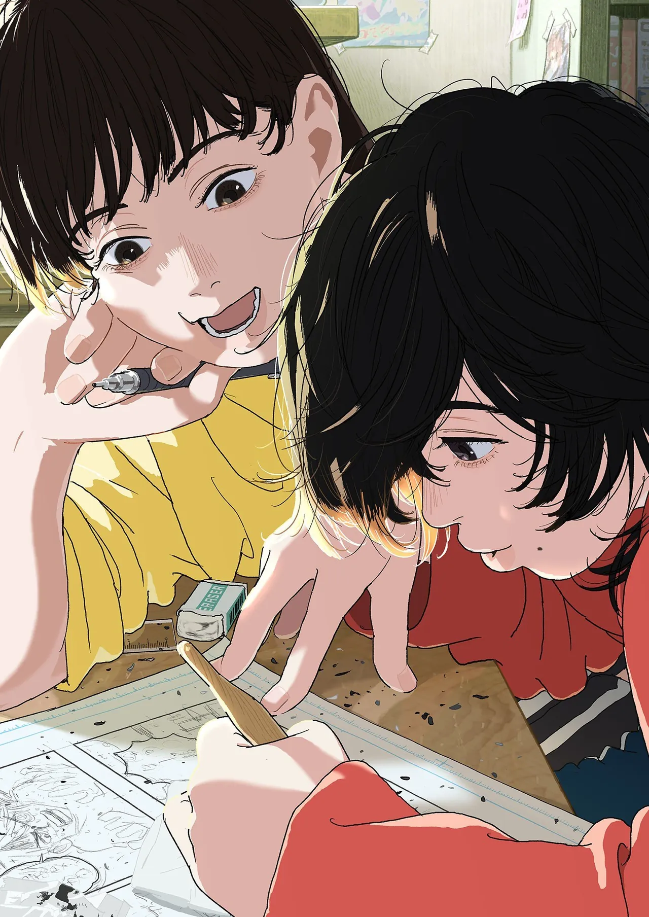 Ilustración promocional de Look Back de la web oficial